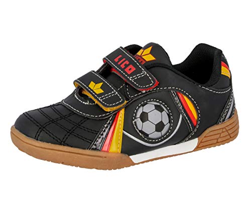 Lico Unisex Kinder Nikos V Multisport Indoor Schuhe, Schwarz/ Rot/ Gold, 31 EU von Lico