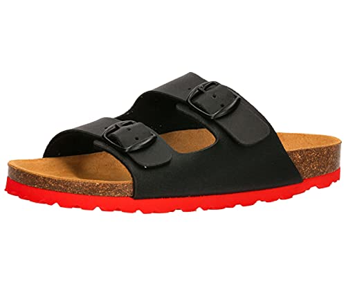 Lico Pantolette Bioline Kids Jungen, schwarz, 34 von Lico