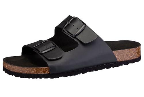 Lico Pantolette Bioline Man Vegan Herren, schwarz, 45 von Lico