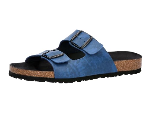 Lico Pantolette Bioline Man Vegan Herren Blau 41 von Lico