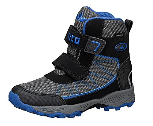 Lico Pelle V Jungen Schneestiefel, grau/schwarz/blau, 33 EU von Lico