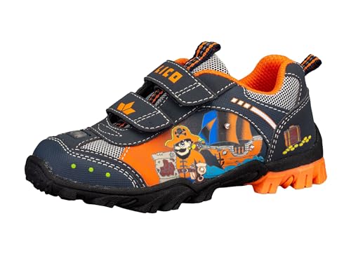 Lico Pirate V Blinky Jungen Sneaker, marine/orange, 34 EU von Lico