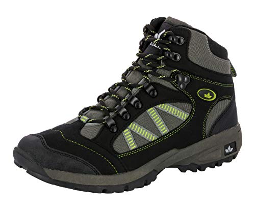 Lico Herren Rancher High Trekking-& Wanderstiefel, Schwarz Grau Grün, 37 EU von Lico