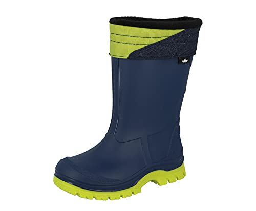 Lico Robby Jungen Gummistiefel, Blau/ Lemon, 27 EU von Lico