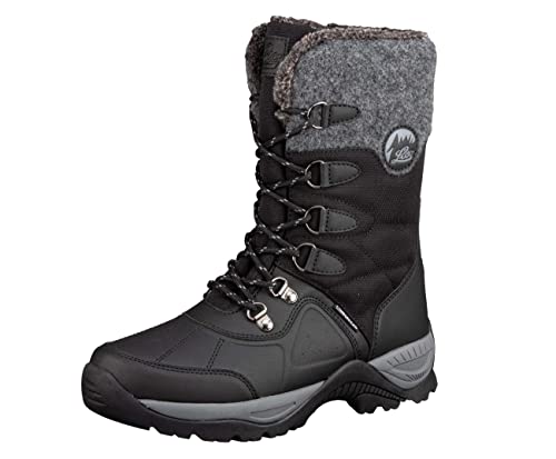 Lico Silke Damen Schneestiefel, schwarz/grau, 36 EU von Lico