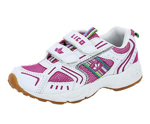 Lico Mädchen Silverstar V Hallenschuhe, Weiß/ Pink/ Silber, 35 EU von Lico