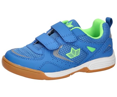 Lico Siro V Hallenturnschuhe, Blau/Lemon, 33 EU von Lico