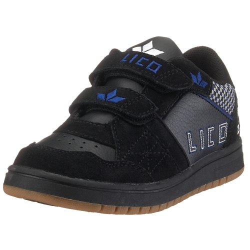 Lico Skully V 150087, Jungen Sneaker, schwarz, (schwarz-royalblau-weiss), EU 32 von Lico