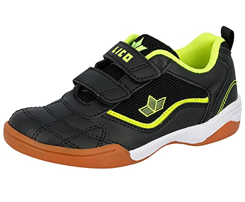 Lico Sloan V Jungen Sneaker, schwarz/lemon, 28 EU von Lico