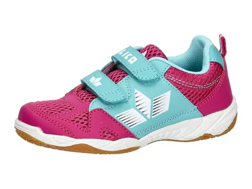 Lico Sport V Hallenturnschuhe, pink/türkis/weiß, 40 EU Lico Sport V Hallenturnschuhe, pink/türkis/weiß, 40 EU von Lico