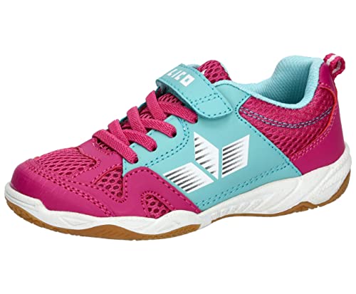 Lico Sport VS Unisex Kinder Hallenturnschuh, Pink/Türkis, 30 EU von Lico