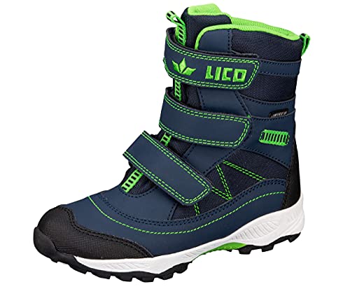 Lico Sundsvall V Jungen Schneestiefel, marine/lemon, 28 EU von Lico