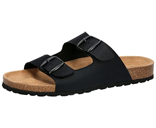 Lico Unisex Bioline Twice Vegan Hausschuhe, schwarz, 45 EU von Lico