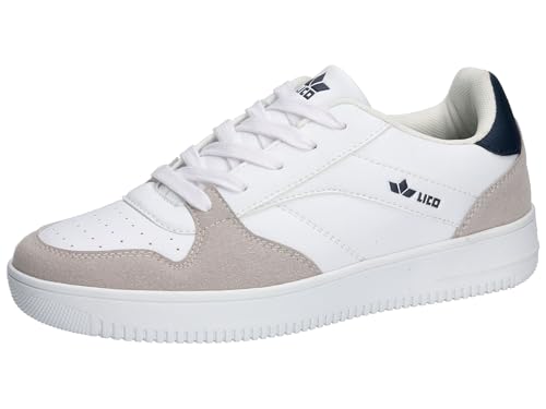 Lico Unisex Chad Sneaker, Weiss/Marine, 43 EU Lico Unisex Chad Sneaker, Weiss/Marine, 43 EU von Lico