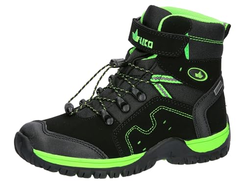Lico Unisex Kinder Askim Vs Schneestiefel, Schwarz Lemon, 36 EU von Lico