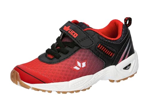 Lico Unisex Kinder Barney Vs Hallenturnschuhe, Rot Schwarz Weiss, 40 EU von Lico