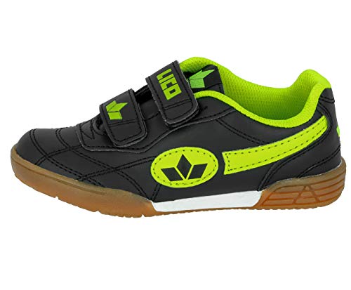 Lico Unisex Kinder Bernie V Hallenschuhe, Schwarz Lemon, 25 EU von Lico