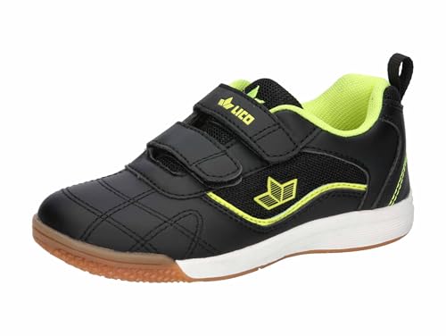 Lico Unisex Kinder Jaime V Hallenturnschuhe, Schwarz Lemon, 34 EU von Lico