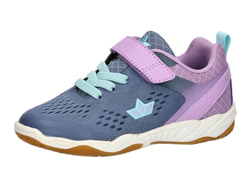 Lico Unisex Kinder Key Vs Hallenturnschuhe, Grau Lila Türkis, 39 EU von Lico
