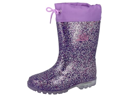 Lico Unisex Kinder Powerlight W Blinky Gummistiefel, Lila Pink Silber, 31 EU Lico Unisex Kinder Powerlight W Blinky Gummistiefel, Lila Pink Silber, 31 EU von Lico
