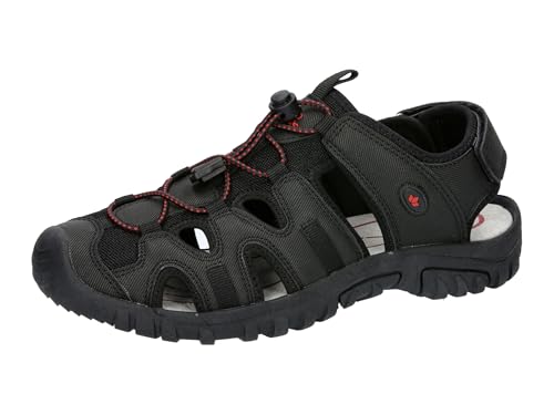 Lico Unisex Makira Sandalen, schwarz/rot, 41 EU Lico Unisex Makira Sandalen, schwarz/rot, 41 EU von Lico