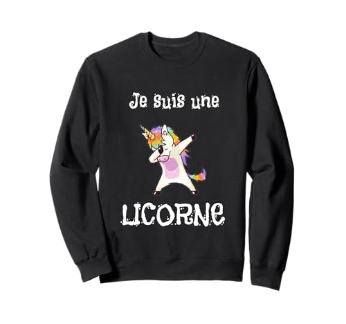 Je Suis UNE Einhorn Beau Dab Design für Mädchen & Damen Sweatshirt Je Suis UNE Einhorn Beau Dab Design für Mädchen & Damen Sweatshirt von Licorne Style