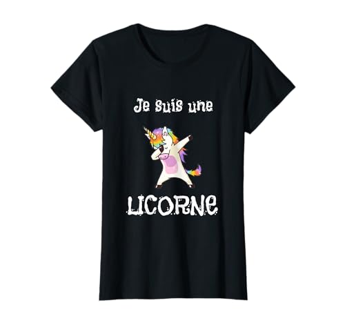Je suis une Licorne Beau Dab Design für Mädchen & Damen T-Shirt Je suis une Licorne Beau Dab Design für Mädchen & Damen T-Shirt von Licorne Style