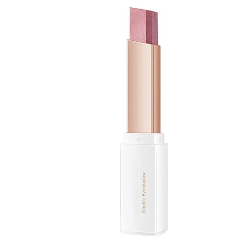 Doppelfarbe Lidschattenstock 2 in 1 Gradient Schimmer Lidschatten Augen Make -up 2,5 g Style1, Lidschattenstock von Licsaliwe