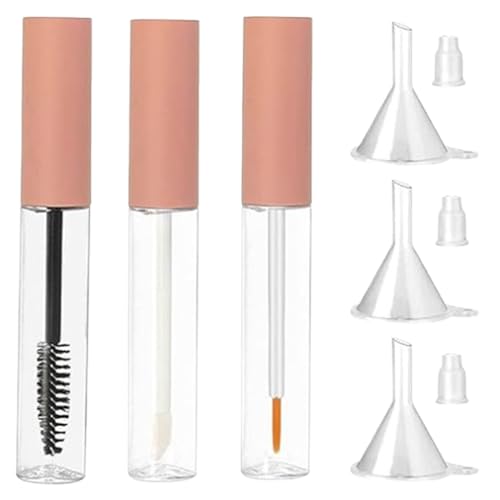 Mascara -Röhrchen leerer Mascara -Röhrchen und Zauberstab 3pcs 10 ml leere Lipgloss - Transparentes leeres Eyeliner -Rohr mit Gummi -Einsätzen und Trichter für DIY RASTOR OIL STYLE 2 2 Mascara -Röhrchen leerer Mascara -Röhrchen und Zauberstab 3pcs 10 ml leere Lipgloss - Transparentes leeres Eyeliner -Rohr mit Gummi -Einsätzen und Trichter für DIY RASTOR OIL STYLE 2 2 von Licsaliwe