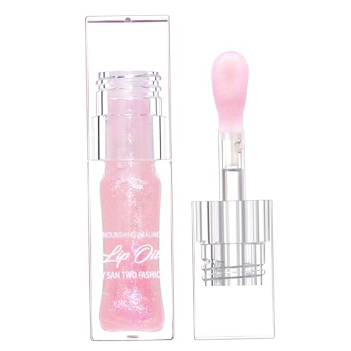 Plumping Lip Oil Hydrating Lip Oil feuchtigkeitsspendendes pralles Lippenöl zur Wasserbindung und Befeuchtung lang anhaltender und funkelnder Lipgloss für das tägliche Make-up von Frauen von Licsaliwe