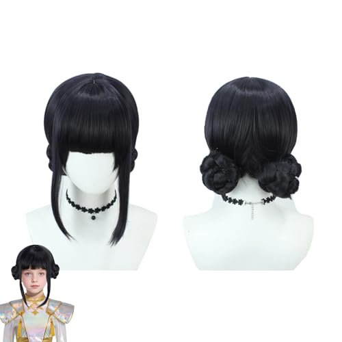 Zoey Perücke Cosplay Kids | Perücke Anime Cosplay Dämon Jäger Girlgroup, Lila Zopfperücke für Halloween Karneval Party Maskenball (zoey) von Lidary
