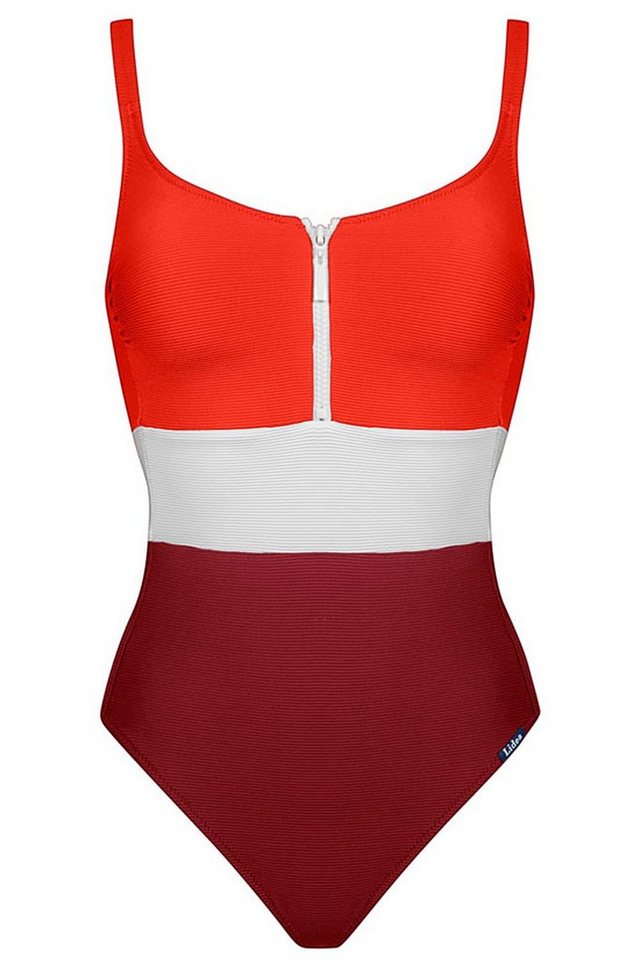Lidea Badeanzug Contrast Color Blocking Dessin Medium Support wattierte Cups von Lidea