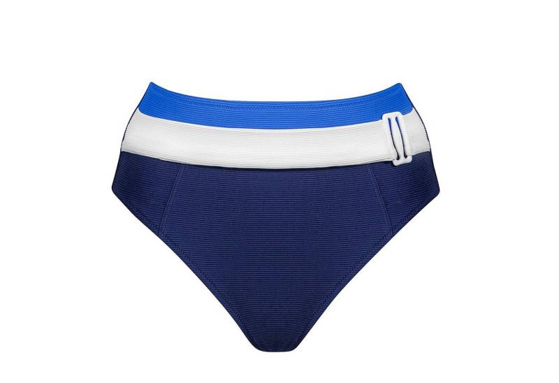 Lidea Bikini-Hose Contrast Bikini Slip im Retro-Stil taillenhoch gerippt mit Gürtel von Lidea