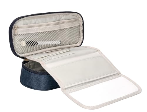 Liderpapel, Schultasche, Federmäppchen, oval, Schulmäppchen, 22 x 6 x 9 cm, Innenorganizer, mit Taschen, wasserdichtes Namensschild von Liderpapel