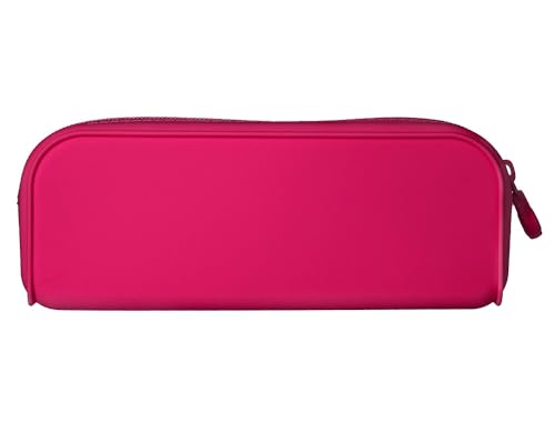 Liderpapel Anartik Prisma Silikon-Federmäppchen, weich, rechteckig, 185 x 50 x 75 mm, Fuchsia, Pink/Fuchsia, Hilfs-Federmäppchen, Fuchsia, Hilfs-Federmäppchen von Liderpapel