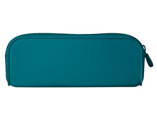 Liderpapel Federmäppchen Antartik Prisma aus weichem Silikon, rechteckig, 185 x 50 x 75 mm, Türkis., Blau/Türkis, Hilfsmäppchen von Liderpapel