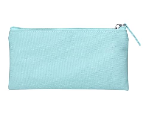 Liderpapel Flaches Federmäppchen, breit, mit Reißverschluss, 200 x 100 mm, himmelblau., Schwarz, Hilfsmäppchen von Liderpapel
