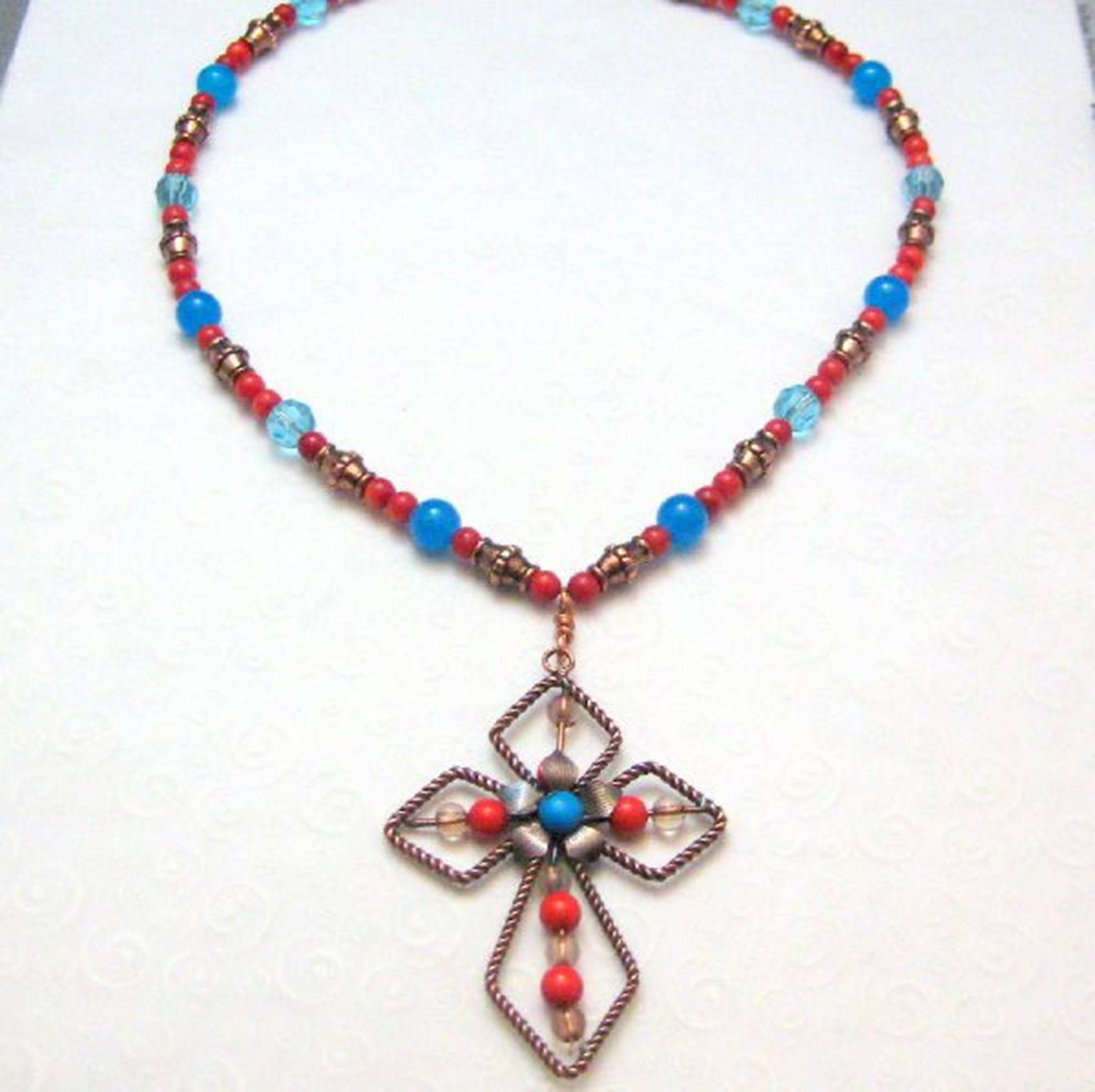 Copper Handmade Cross Necklace Copper Handmade Cross Necklace von LidiaOpolis