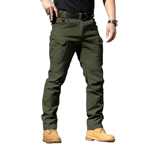 Arbeitshosen Männer Stretch - Cargohose Herren Lang Wanderhose Leichte Outdoor Hosen Taktische Hose Militär Security Hose Schwarz Trekkinghose Bequem Jagdhose Funktionshose Work Hiking Pants von Lidssacde