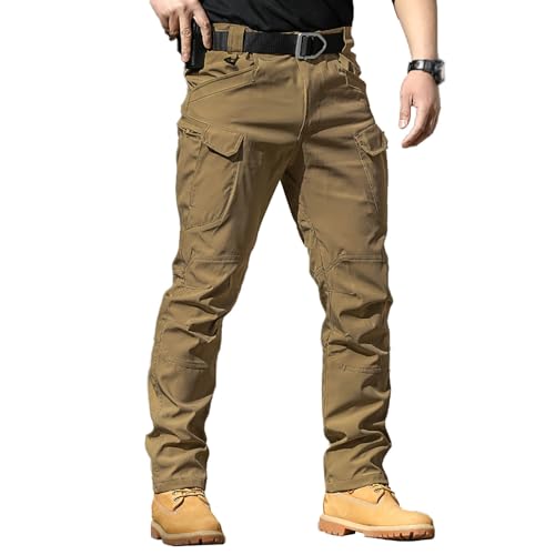 Arbeitshosen Männer Stretch - Cargohose Herren Lang Wanderhose Leichte Outdoor Hosen Taktische Hose Militär Security Hose Schwarz Trekkinghose Bequem Jagdhose Funktionshose Work Hiking Pants von Lidssacde