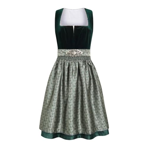 Dirndl Midi Damen - Trachtenkleid mit Dirndlschürzen Trachtenrock Samt Dirndlkleid Dirndl-Komplettsets für Bayrische Tracht Oktoberfest Dirndl Midi Damen - Trachtenkleid mit Dirndlschürzen Trachtenrock Samt Dirndlkleid Dirndl-Komplettsets für Bayrische Tracht Oktoberfest von Lidssacde