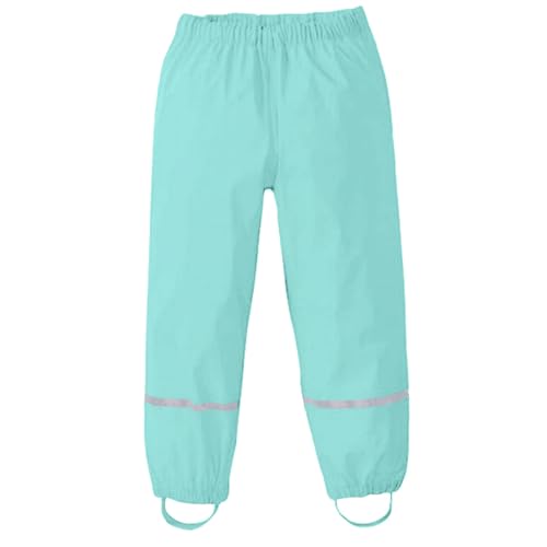 Regenhose Kinder Wasserdicht Atmungsaktiv - Matschhose Mädchen Jungen Ohne Träger Rain Pants Thermo Regen Hosen Fahrrad Rain Trousers Kids von Lidssacde
