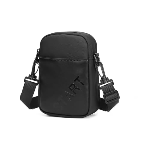 Lidxfeo Mini Messenger Bag mit Reißverschluss, Crossbody Umhängetasche Klein, Wasserfeste Brusttasche Herren, Anti Diebstahl Schultertasche, Handy Crossbody Bag, für Tägliches, Leben, Reise usw von Lidxfeo