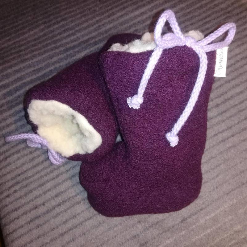Wollschühchen Aus Echter Schurwolle, Sehr Warm, Wollwalkschuhe, Schuhe Winter, Baby von LieWeiKra