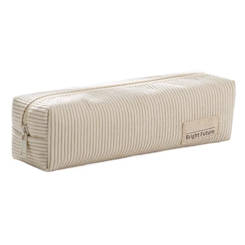 Lieawy Federmäppchen Cord Stoff - Schlampermäppchen Unifarben Mit Reißverschluss, Mäppchen Aesthetic Schulsachen, Schlamppermäppchen Für Schule Büro Teenager von Lieawy
