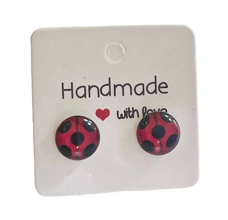 Mini Ohrstecker Ladybug Edelstahl O122 von LiebchenShop