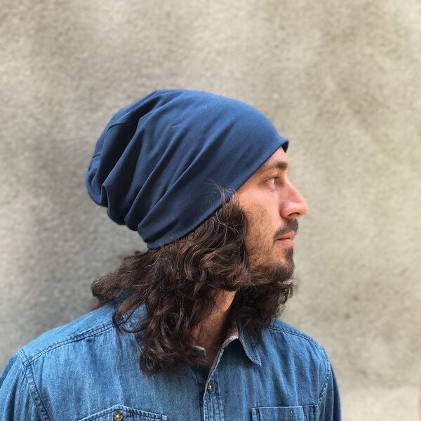 Liebe Deinen Planeten Bio Beanie in 3 Größen Herren & Damen in vielen Farben bequeme Jersey Mütze aus Bio Baumwollmix von Liebe Deinen Planeten