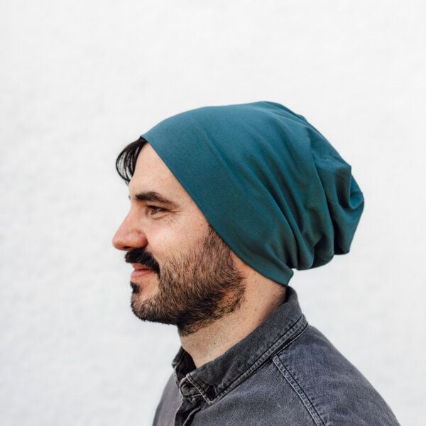 Liebe Deinen Planeten Bio Beanie in 3 Größen Herren & Damen in vielen Farben bequeme Jersey Mütze aus Bio Baumwollmix von Liebe Deinen Planeten