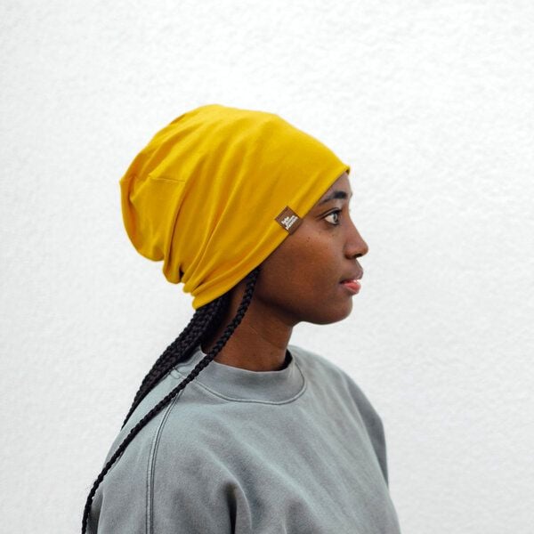 Liebe Deinen Planeten Bio Beanie in 3 Größen Herren & Damen in vielen Farben bequeme Jersey Mütze aus Bio Baumwollmix von Liebe Deinen Planeten