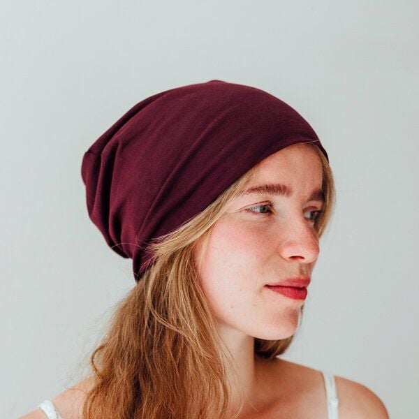 Liebe Deinen Planeten Bio Beanie in 3 Größen Herren & Damen in vielen Farben bequeme Jersey Mütze aus Bio Baumwollmix von Liebe Deinen Planeten